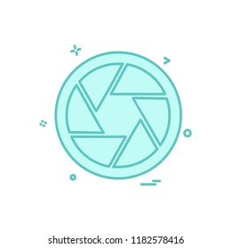 Shutter icon design vector