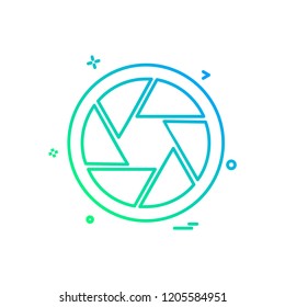 Shutter icon design vector
