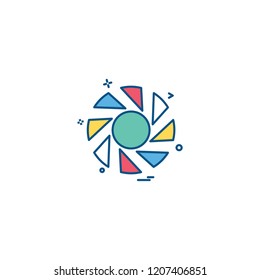 Shutter icon design vector 