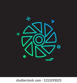 Shutter icon design vector