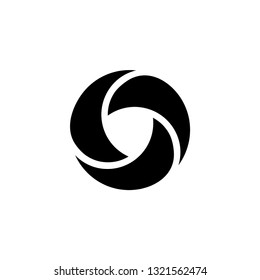 Shutter Icon In Flat Style Vector For Apps, UI, Websites. Black Icon Vector Illustration.