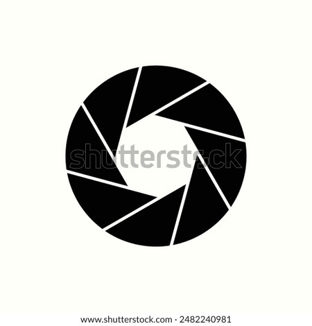 shutter icon, isolated glyph icon theme graphic designer ui