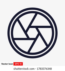 Verschlusssymbol einzeln auf weißem Hintergrund. Vektorkunst.