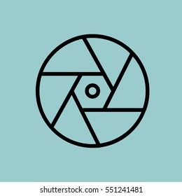 shutter icon. isolated sign symbol