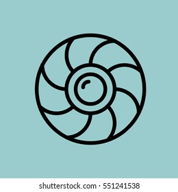 shutter icon. isolated sign symbol