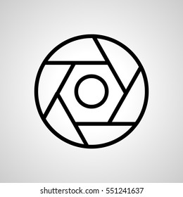 shutter icon. isolated sign symbol