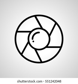 shutter icon. isolated sign symbol