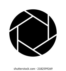 icono de obturación o logotipo símbolo de señas aislado ilustración vectorial - iconos vectoriales de estilo negro de alta calidad
