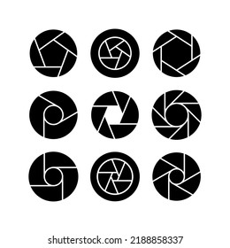 icono de obturación o logotipo símbolo de señas aislado ilustración vectorial - Colección de iconos vectoriales de estilo negro de alta calidad
