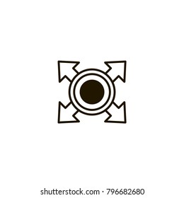 shutter icon. sign design