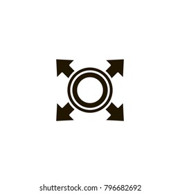 shutter icon. sign design