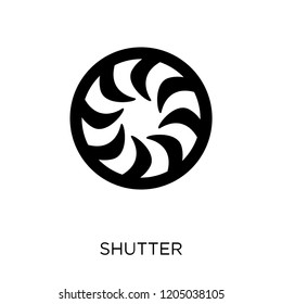 Shutter icon. Shutter symbol design from Cinema collection. Simple element vector illustration on white background.