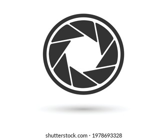 Shutter Icon in trendy flat style isolated on white background, for your web design, app, logo, UI. Vector illustration.