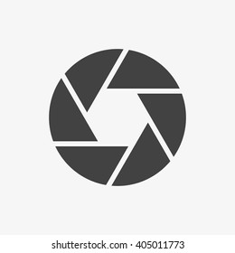 Shutter Icon in trendy flat style isolated on grey background, for your web design, app, logo, UI. Vector illustration, EPS10.