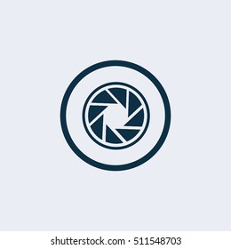 Shutter Icon in trendy flat style isolated on grey background, for your web design, app, logo. Vector illustration