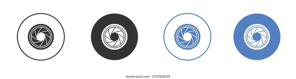 Shutter icon vector art illustration. for mobile concept and web designs