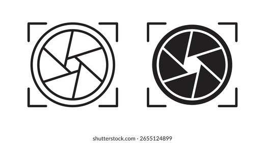 Shutter icon vector design. set web icons