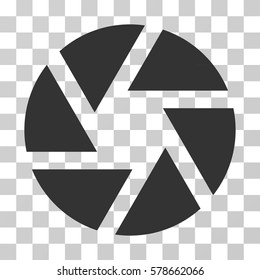 Shutter icon. Vector illustration style is flat iconic symbol, gray color, transparent background. Designed for web and software interfaces.