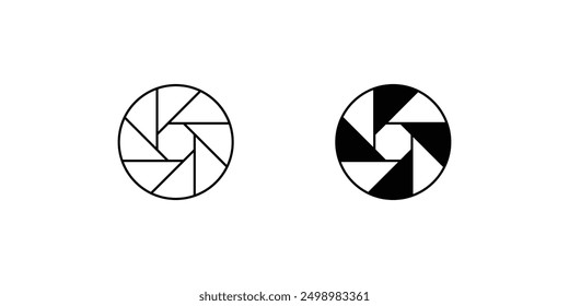 shutter icon with white background vector stock illustration