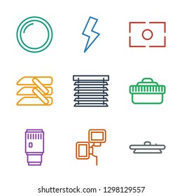 Shutter Icons. Trendy 9 Shutter Icons. Contain Icons Such As Camera Lensecamera Lense, Camera Flash, Window Shutter, Blinds, Camera Focus, Flash. Icon For Web And Mobile.