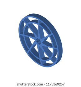 Shutter isometric left top view 3D icon