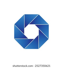 Shutter Lens Fotografie Symbol Vektor Logo Vorlage Illustration Design