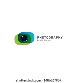 Shutter Lens Photography Logo Design Vector Icon