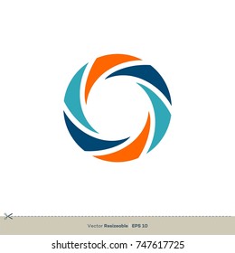 Shutter Lens Vector Logo Template Illustration Design. Vector EPS 10.