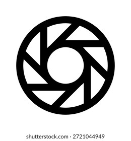 Icono de línea de obturación. El ícono se puede utilizar para Sitios web, App móviles, Plantillas de presentación, ilustración, etc.