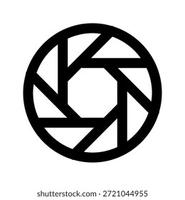 Shutter line icon. The icon can be used for websites, mobile apps, presentation templates, illustration, etc.