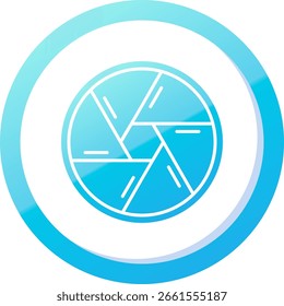 Shutter Line vector Icon Design