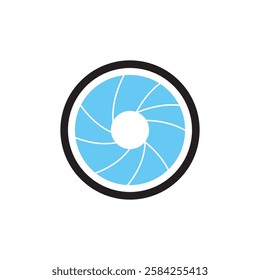 Shutter logo icon illustration flat