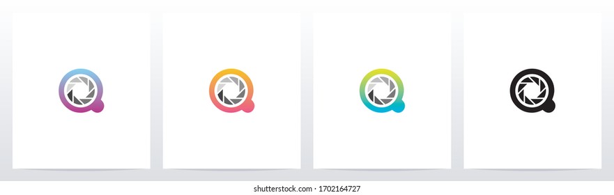 Shutter On Letter Logo Design Q