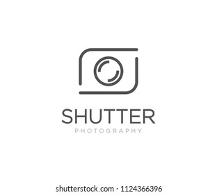 Shutter Photography Logo Design Template Vector Icon