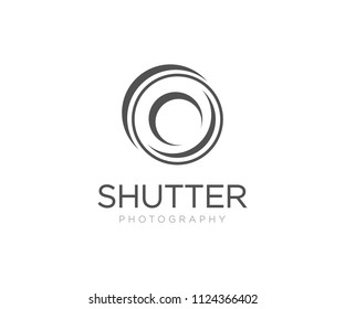 Shutter Photography Logo Design Template Vector Icon