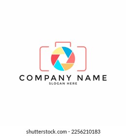 Shutter Photography Logo Design Template Vector Icon