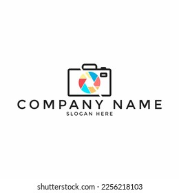Shutter Photography Logo Design Template Vector Icon