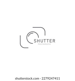 shutter photography logo design template vector icon
