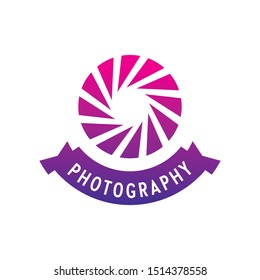 Shutter photography logo icon vector illustration