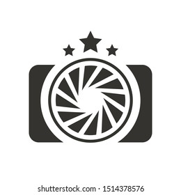 Shutter photography logo icon vector illustration