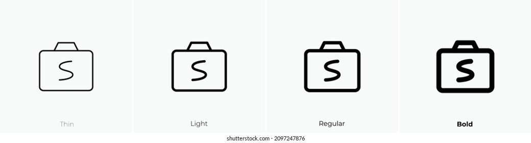 shutter priority icon. Thin, Light Regular And Bold style design isolated on white background