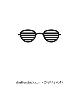 shutter sunglasses icon vector set collection for web