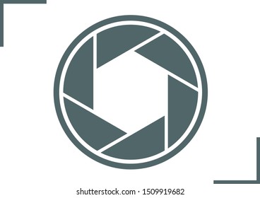 Shutter symbol. Shutter icon, Vector illustration