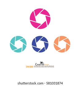 shutter vector .Camera objective icon. vector illustration