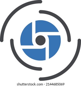 shutter vector glyph color icon