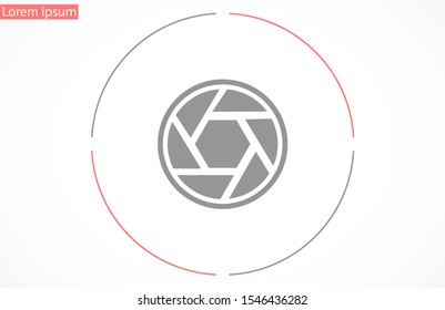 Shutter vector icon. 