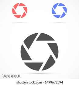 Shutter vector icon . the Shutter for the camera. the Shutter for the photo. Shutter for shooting icon . photographer of icon 