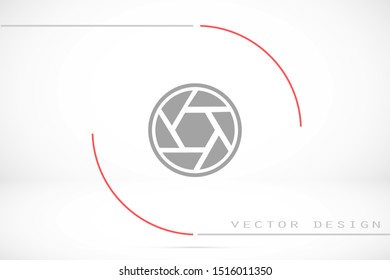 Shutter vector icon. the Shutter for the camera. the Shutter for the photo. Shutter for shooting icon. photographer of icon.