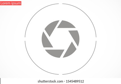 Shutter vector icon . the Shutter for the camera. the Shutter for the photo. Shutter for shooting icon . photographer of icon
