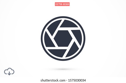 Shutter vector icon. the Shutter for the camera. the Shutter for the photo. Shutter for shooting icon. photographer of icon.